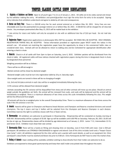 yooper classic cattle show regulations