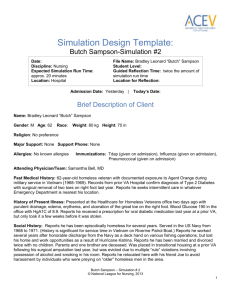 Simulation Design Template - National League for Nursing