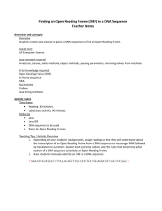 Teacher Notes - Bioinformatics Activity Bank