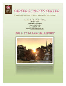 Career Services Annual Report