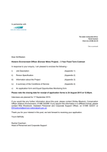 Application for employment with Exmoor National Park Authority