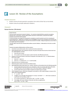 Lesson 33: Review of the Assumptions