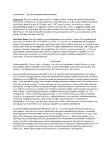 Assessment 5 as Presented to Candidates