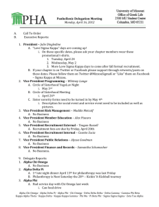 Meeting Minutes: April 16, 2012