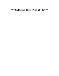 Suffering Reps (NDI 2014)