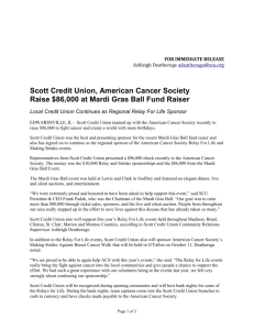ACS Donation 2014 - Scott Credit Union