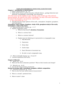 Earth and Environmental Science Final Exam Study Guide Chapter