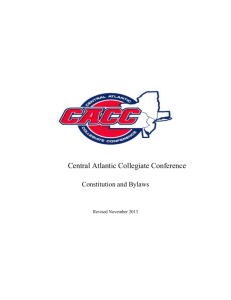 CACC Constitution - Central Atlantic Collegiate Conference