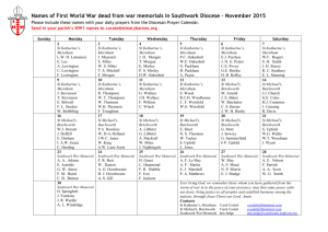 November 2015 - The Diocese of Southwark