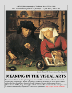 Meaning in the Visual Arts