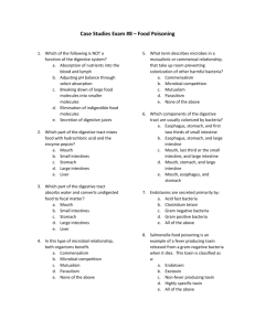 Case Studies Exam #8 – Food Poisoning