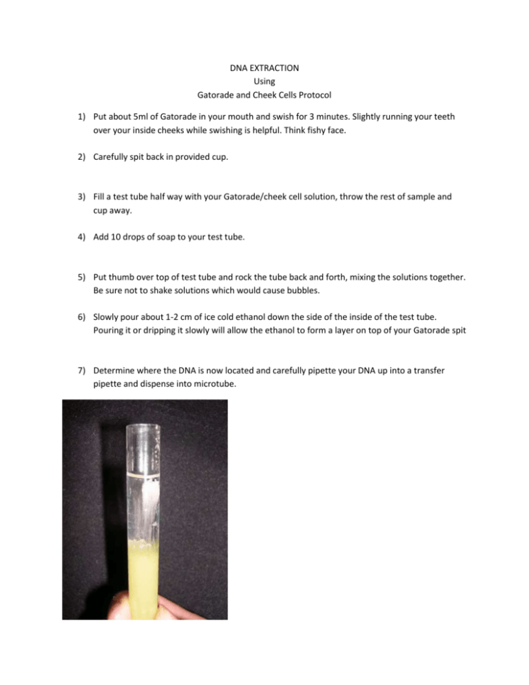 Cheek DNA Extraction