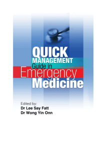 Quick Management Guide in Emergency Medicine - eee