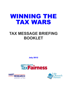 ATF Tax Messaging Booklet - Americans for Tax Fairness
