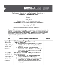 Pathway Webinar Agenda - ND Center for Nursing