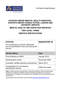 Kaupapa Māori Consultation Liaison and Advisory Service (docx