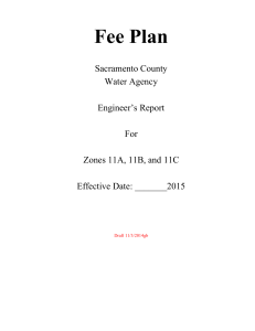 Fee Plan - Water Resources