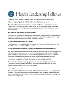 Health Leadership Fellows FAQ - Health Foundation for Western
