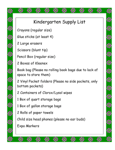 Grade level Supply Lists