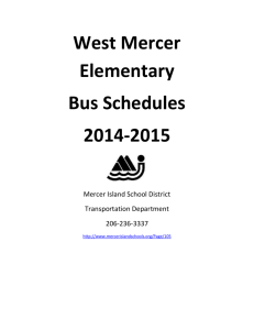 West Mercer Elementary - Mercer Island School District