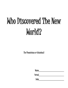 Who Discovered The New World?