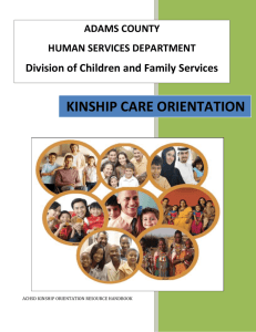 Kinship Care Orientation (Adams County)