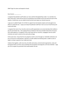 DRAFT Sign-On Letter and Sample for Emails Dear Senator ______