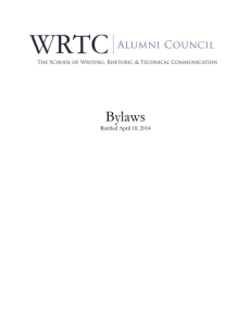 Alumni Advisory Council Bylaws