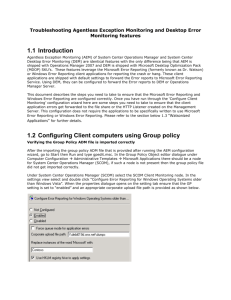 Troubleshooting AEM and DEM