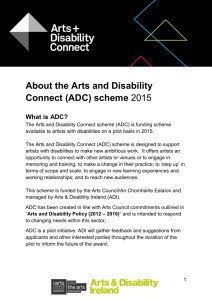 About Arts and Disability Connect scheme