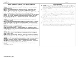 Cells Daily Learning Guide DRAFT - Burlington