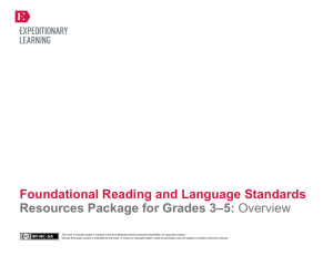 Foundational Reading and Language Standards