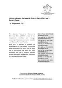 Submission on Renewable Energy Target Review