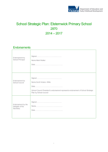 EPS Strategic Plan - Elsternwick Primary School