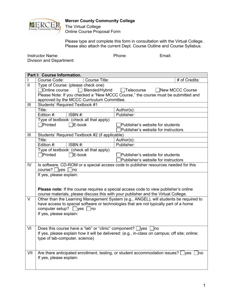 online_course_propos.. Mercer County Community College