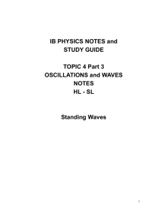 Standing Waves - SP New Moodle