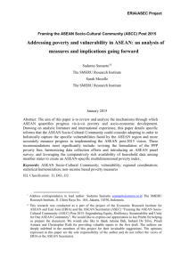 Addressing poverty and vulnerability in ASEAN: an analysis of