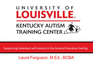 LOUISVILLE ® Kentucky Autism Training Center