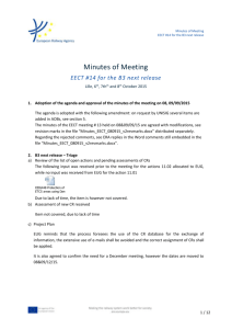 Minutes of the EECT meeting on October 2015 - ERA