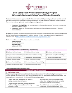 BSN-Completion Professional Pathways