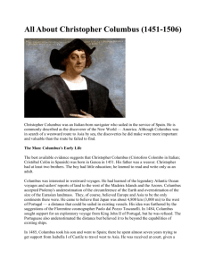 (All About Christopher Columbus (2))