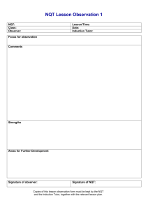 Lesson Observation Form 2015 2016