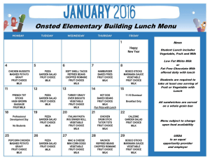 Jan Elementary Lunch 2016