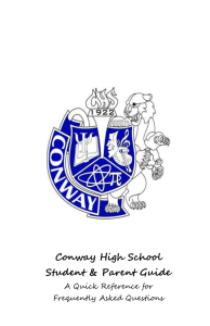 2014-2015 Parent Guide - Conway High School