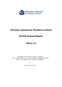 Attorney General for Northern Ireland Annual Report 2013/14 (PDF