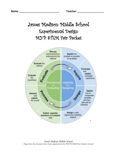 Middle School PRE-APPROVAL Project Form