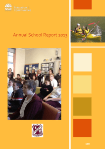 Annual School Report 2013