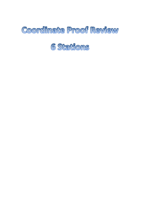 Coordinate Proof Review 6 Stations