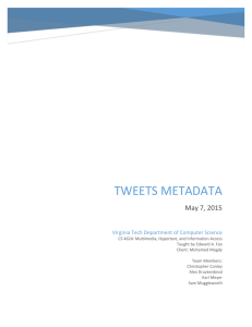 Tweets metadata - VTechWorks