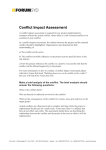 Conflict Impact Assessment